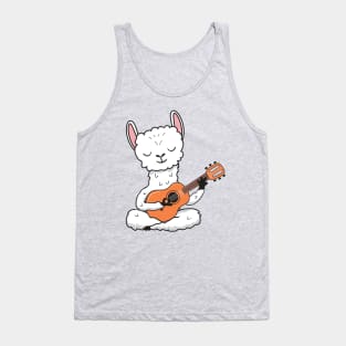 llama playing guitar Tank Top